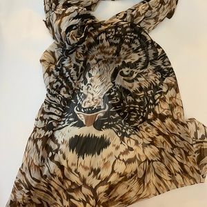 Cheetah Print Square Scarf